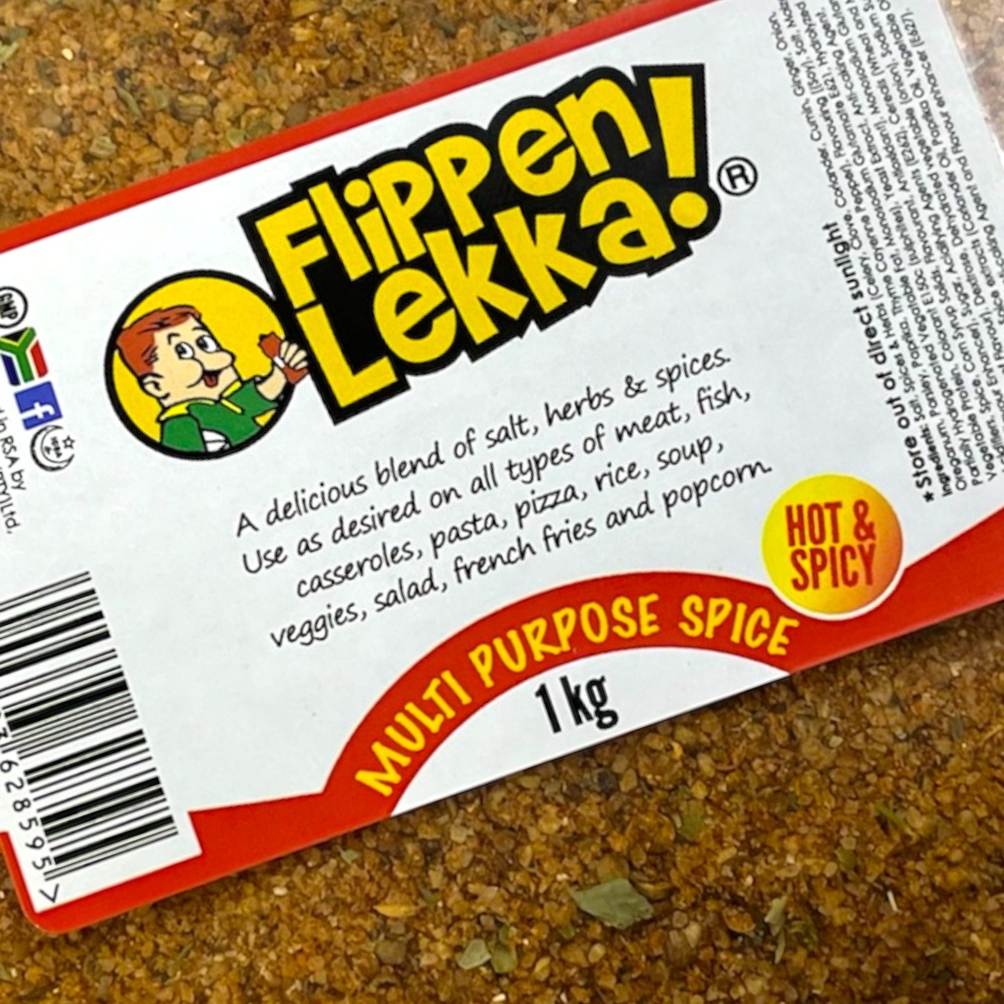 Hot & Spicy Multi - Purpose Spice - Flippen Lekka Holdings (Pty) Ltd