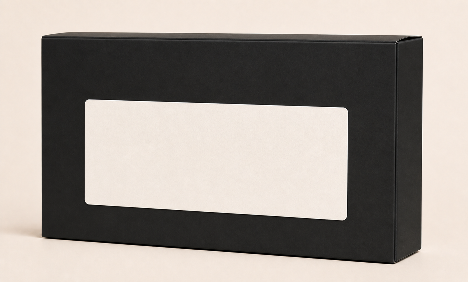 Back of the Flippen Lekka gift box with a custom message label